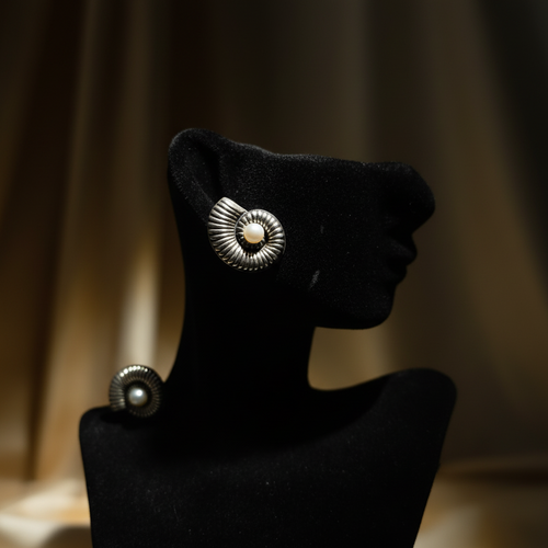 Arete Espiral con Perla del Río – Plata 950