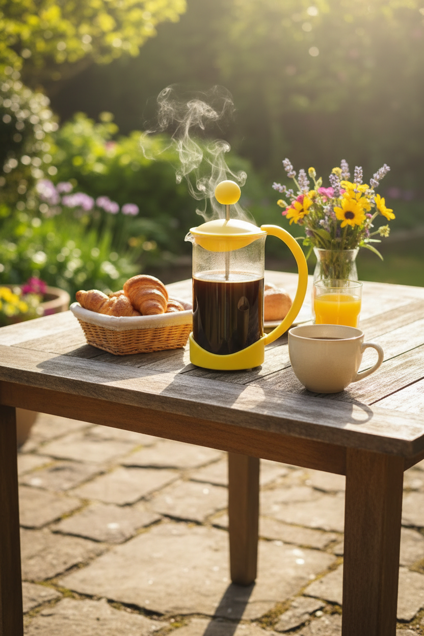 Cafetera Francesa 350 ml - Amarilla