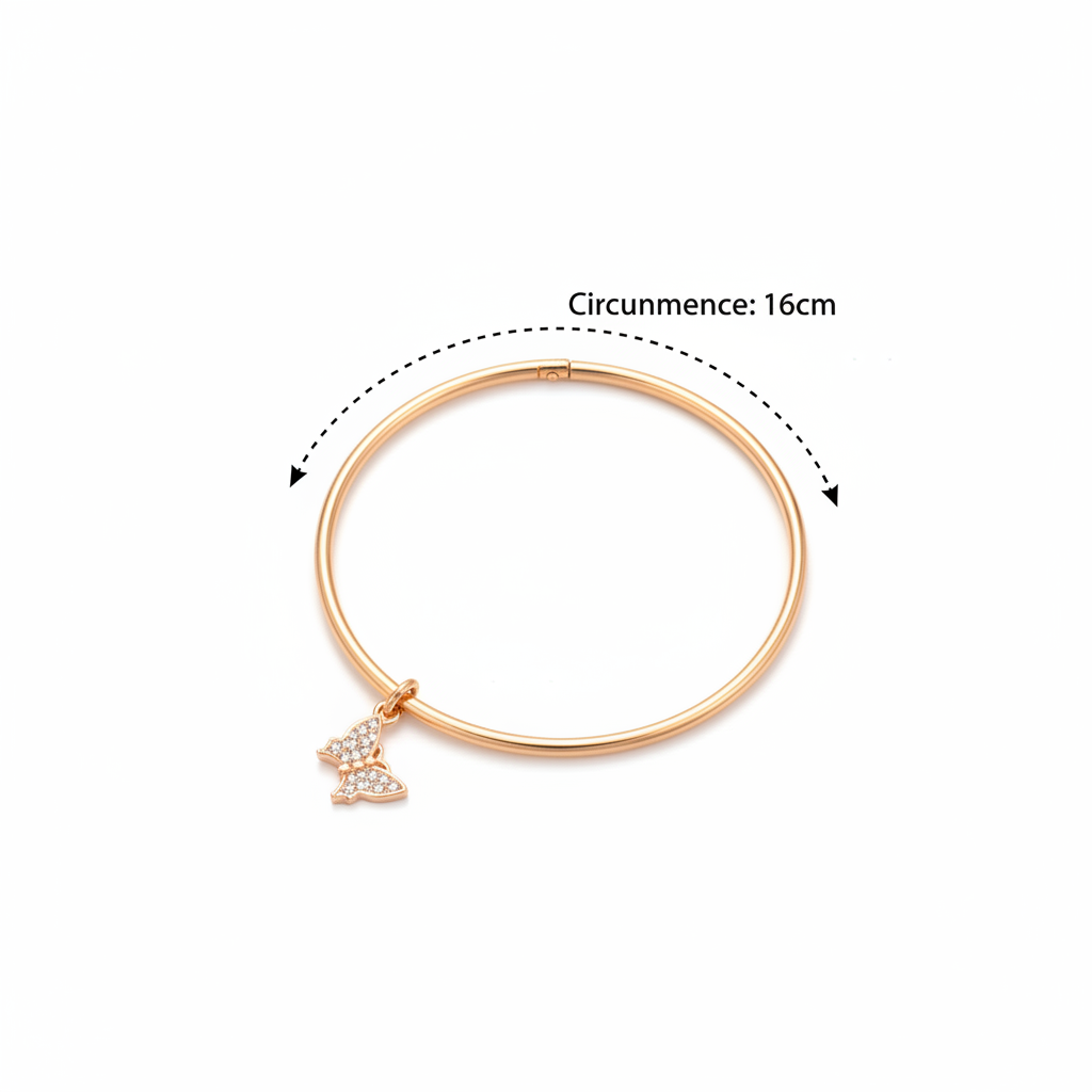 Brazalete mariposa medidas 16cm